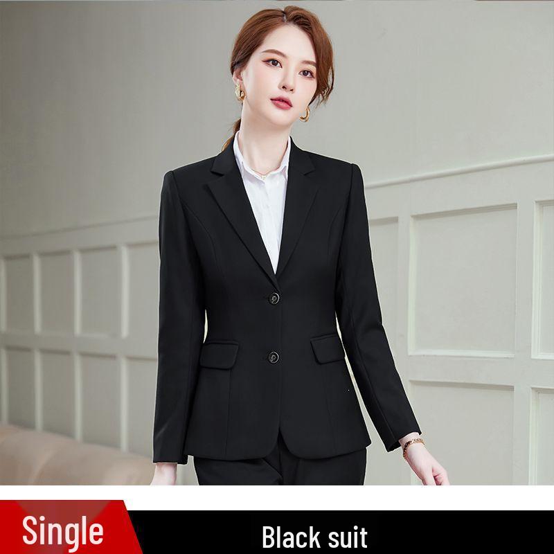 

Women s Professional Suit Set for Spring/Autumn: Formal Wear for Hotel Managers, Civil Servants, and Interviews S (Below 89 jin)
