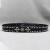 Metal Rivet Belt Luxury Designers Men Rivet Punk Belt Cow Genuine Leather Cintos Masculinos Male Women Rock Hip Hop Strap Waist