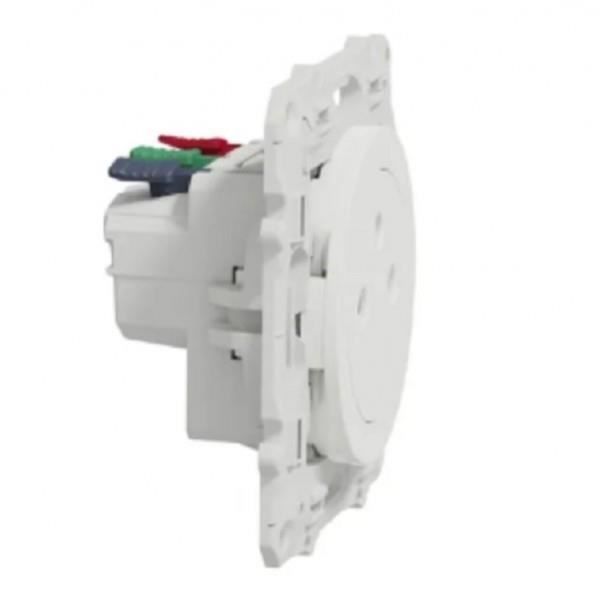 Power Outlet - Schneider - Odace Styl - White - 16A - 250V - 2P+T
