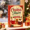 Acrylic Collectible Toys 2026 Christmas Characters Advent Calendar, 24-Day Countdown Food Theme Ornament Set, Holiday Gift 2D Hanging Decor for Tree,