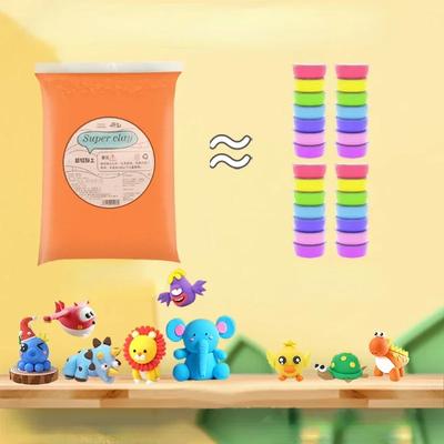 Ultra Light Colored Clay Children's DIY Handmade Toy Doll Pottery Making Supplies Doughs Polymer Material 500g