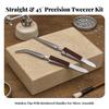 2 Pieces Rebound Clamp Tweezer Easy-Grip for Model Making