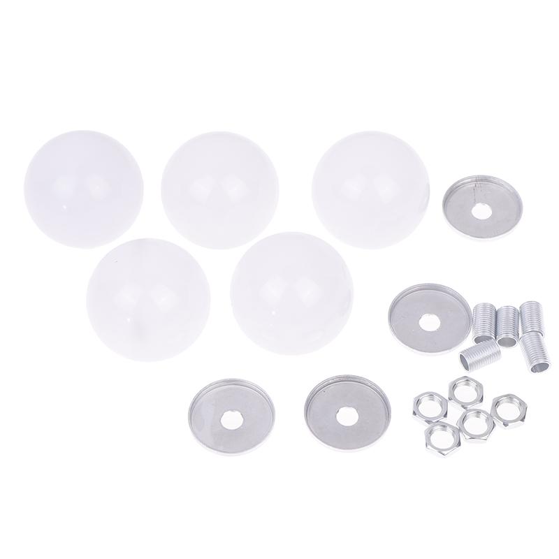 5Pcs Led Plastic Half-Bulb Bulb Makeup Mirror Bulb Plastic/Aluminum Base Shell Home Ceiling Restaurant Light Mirror Front Light