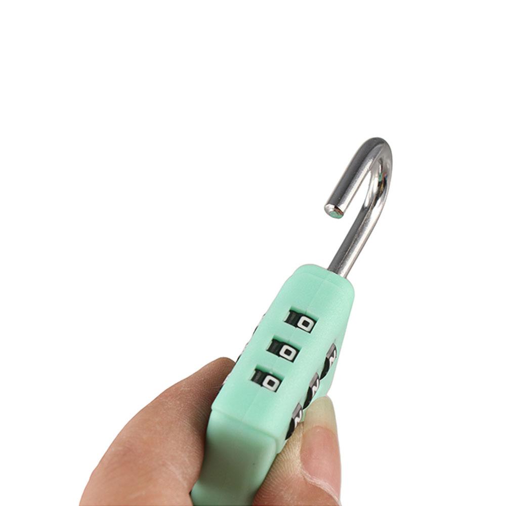 Waterproof Mini Password Padlock 3 Dial Digit Customs Code Lock  Cabinet Box