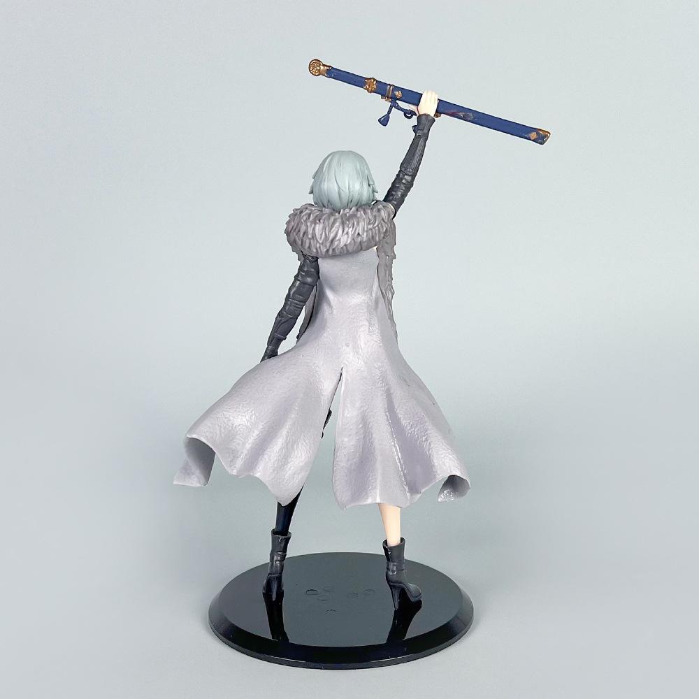 22cm Anime Bai Yuekui Figure Standing Raising Figure Model Toy Gift Collection Decoration PVC Doll