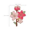 Set de 3 broches de flor de cerezo, broche decorativo a juego