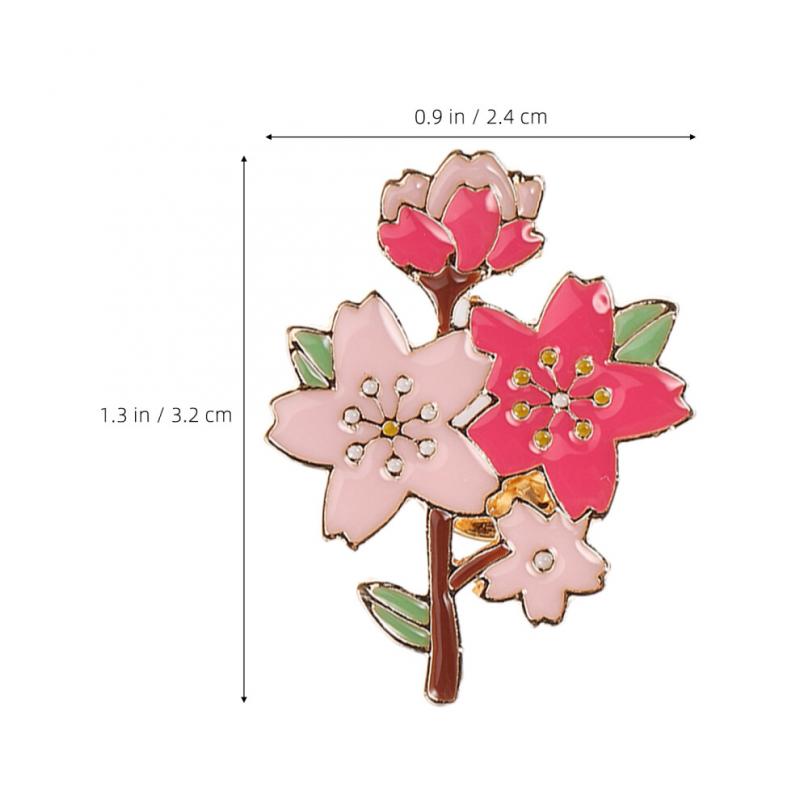 Set de 3 broches de flor de cerezo, broche decorativo a juego