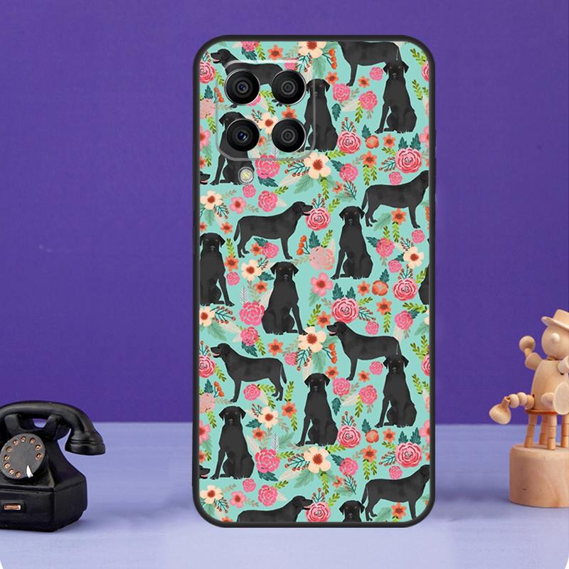 Cartoon Golden Retriever Dog Case For Samsung Galaxy M12 M32 M52 M56 M06 M16 M36 M54 M34 M14 M35 M55 M15 M11 M31 M13 M53