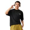 Li Ning Sport Lifestyle Serie High Street Amerikaans Vintage Casual Eenvoudig Letter Effen Kleur Ronde Hals Pullover Korte Mouw T-shirt AHSV283-3
