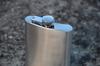 Elegant Silver Hip Flask with Four Gentelo Glasses