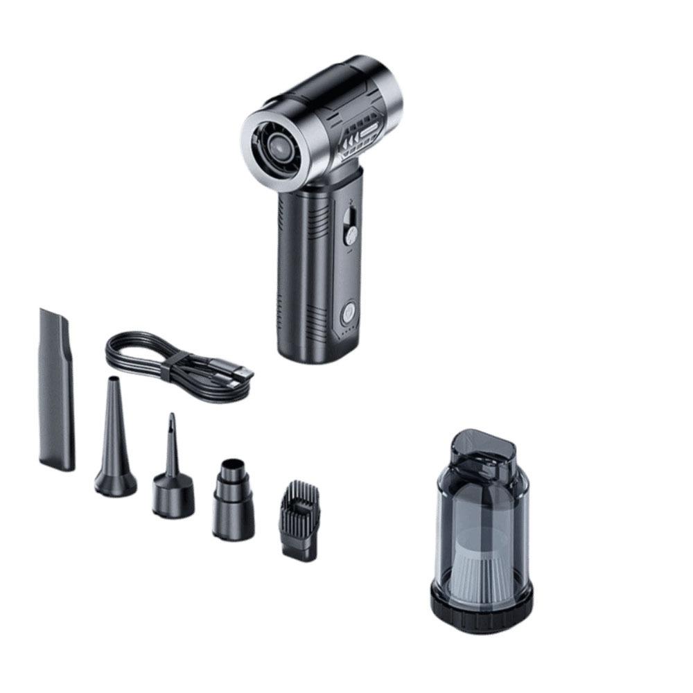 Brushless Motor Mini Violent Turbo Fan 100000RPM Handheld Vacuum Cleaner  Multi Function Cleaning чёрный