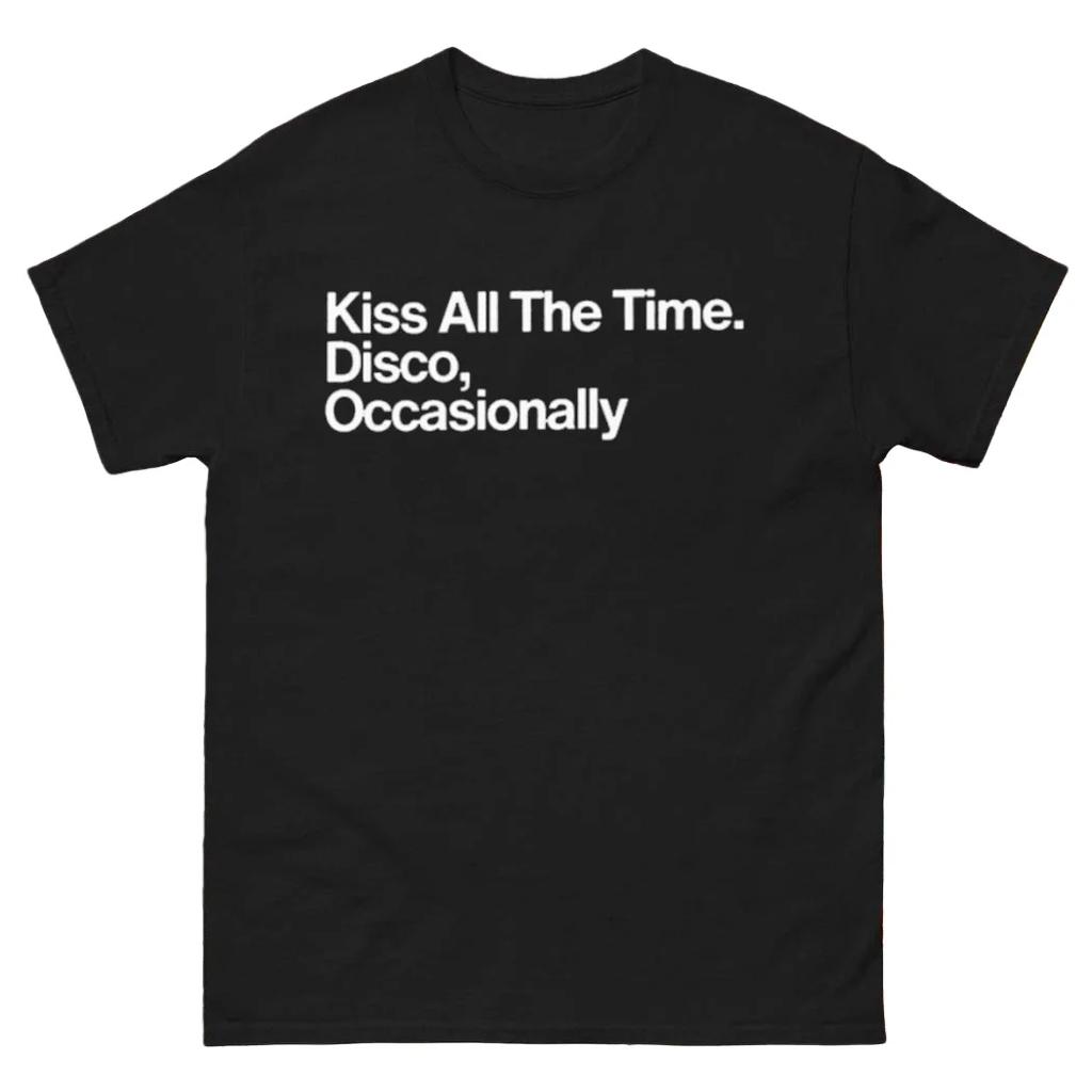 Kiss All The Time Disco Occasionally Harry Styles Album Unisex cotton Shirt Summer O-Neck Short Sleeve Tshirt