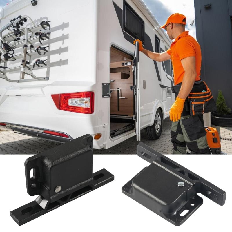Campers Cabinet Push Latches Fastener With Mounting Hardware For Quick Push To Close Latching Solution Easy Installation