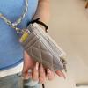 Creative Chain Card Holder PU Leather with Lanyard ID Card Card Holder Photos Protective Cover