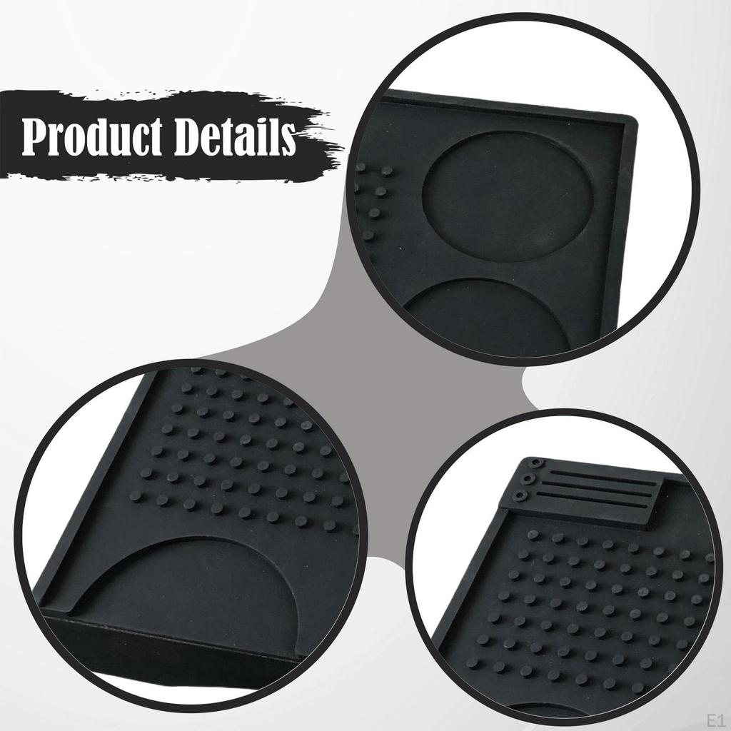 Coffee Tamper Mat Tamping Pad Anti Slip Reusable Soft Holder Espresso for Kitchen