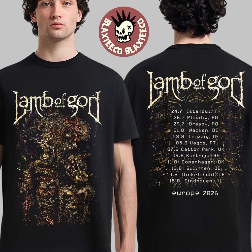 Lamb Of God Razor Roots EU Tour 2026 T-Shirt