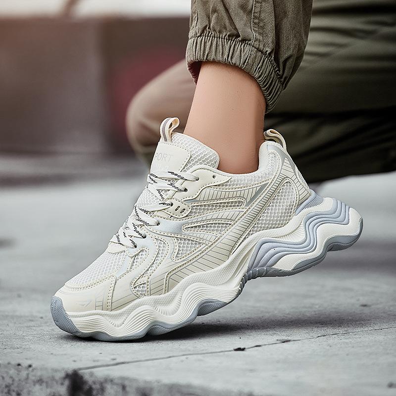Autumn new ins men's shoes dad shoes Hong Kong style platform heightening retro student versatile fashion casual sports shoes