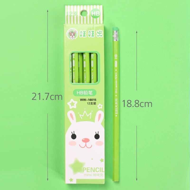 Drewniane dzieci Cartoon pisanie ołówkiem bezołowiowe Hb rysowanie ołówkiem artykuły papiernicze do pisania malowania