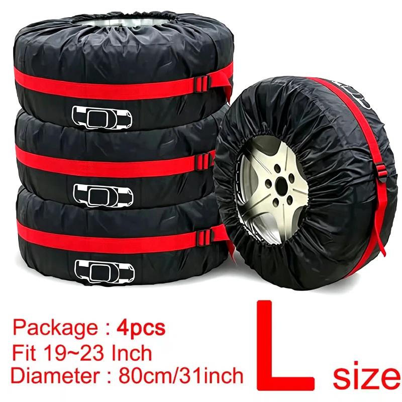 For Toyota Camry Corolla RAV4 Hilux Fortuner Yaris Land Cruiser 4PCS Car Tire Cover Spare Wheel Dustproof Protector