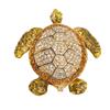 Turtle Trinket Jewelry Box Sparkling Rhinestones Magnetic Buckle Tortoise Figurines Collectible for