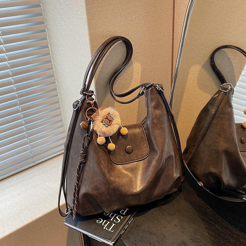 New Simple Tote Bag Women's Large-capacity Casual Versatile Shoulder Messenger Bag Multi-functional Commuter Backpack