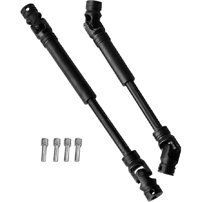RC Drive Shaft Universal Upgrades for 1/10 Axial SCX10 II Redcat D90 Gen7/Pro RC4WD GEN8 SCX10 2, Rcarmumb 2pcs RC Crawler Driveshaft,Harden Steel