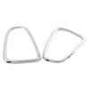 2x For 07-14 Mini Cooper R56 R57 R58 R59 Rear Tail Light Cover Trim Bezel Silver