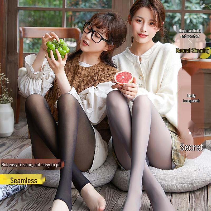 Langsha Women's Sheer Fleece-Lined Leggings