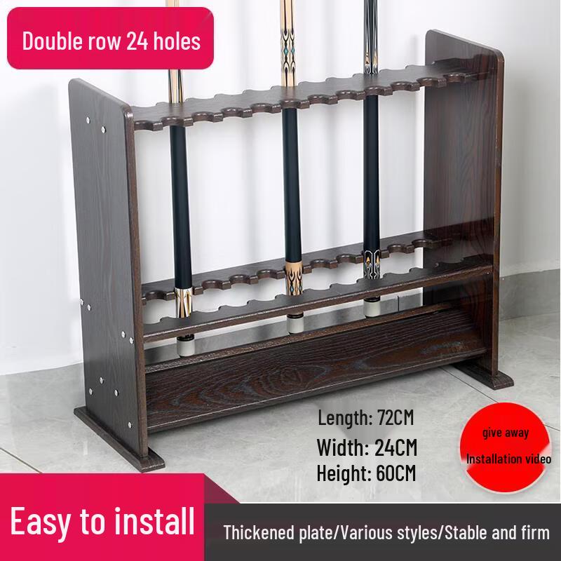 Jundingying 24-Hole Floor-Standing Billiard Cue Rack
