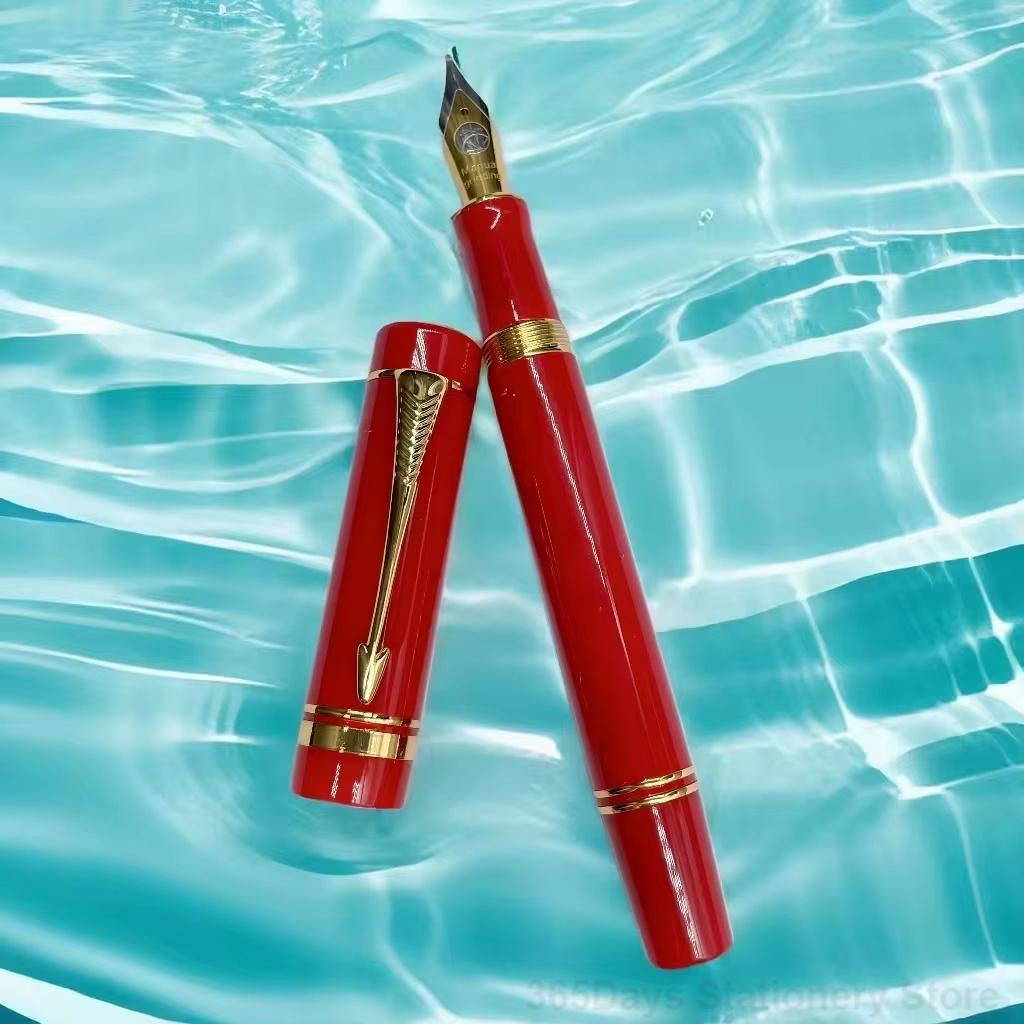 Lemon M2 Piston Ink Acrylic Calligraphy Practice Fountain Pen Blade Long Knife Business Pen Nib Hand-Polished Writing Stationery