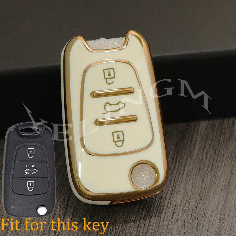 Tpu Car Key Cover Case Shell For Kia Sportage Rio 3 Soul Optima Ceed K5 K2 Pride Hyundai I20 I30 Ix20 Ix25 Ix35 Elantra Accent