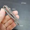 Lightweight Titanium Alloy Key Ring Quick Draw Multifunction Hanging Webbing Buckle Grey Ribbon Ending Buckles