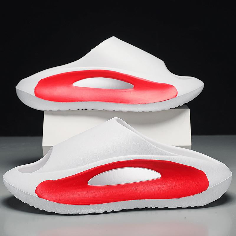 Grote Maat 36-45 Zomer Luxe Jongens Koppel Mode Eén Woord Outdoor Zand Strand Sandalen Huis Pantoffels Herenschoenen Gratis Verzending