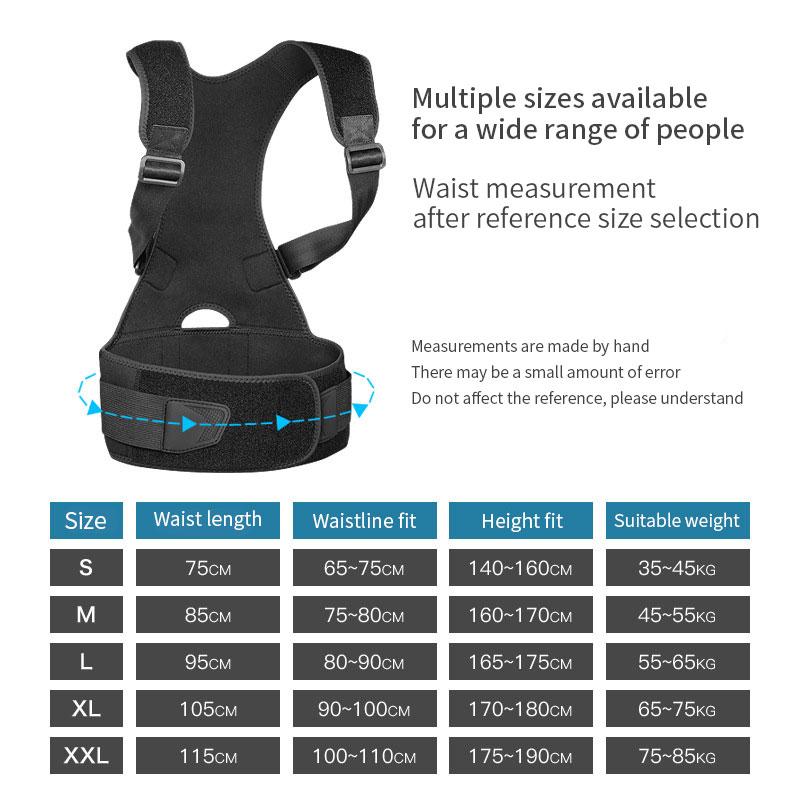 Adjustable Back Shoulder Posture Corrector Belt Clavicle Spine Support Reshape Your Body Home Office Sport Upper Back Neck Brace
