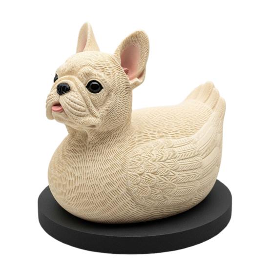 Dog Duck Figurine French Bulldog Corgi Samoyed Dobermann Border Collie Statue Sculpture Home Office Decoration Ornament