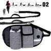 Outdoor Sports Dog Walking Waist Bag with Traction Rope Multifunctional Running Fitness Training Hands Free Pet Jogging Bag