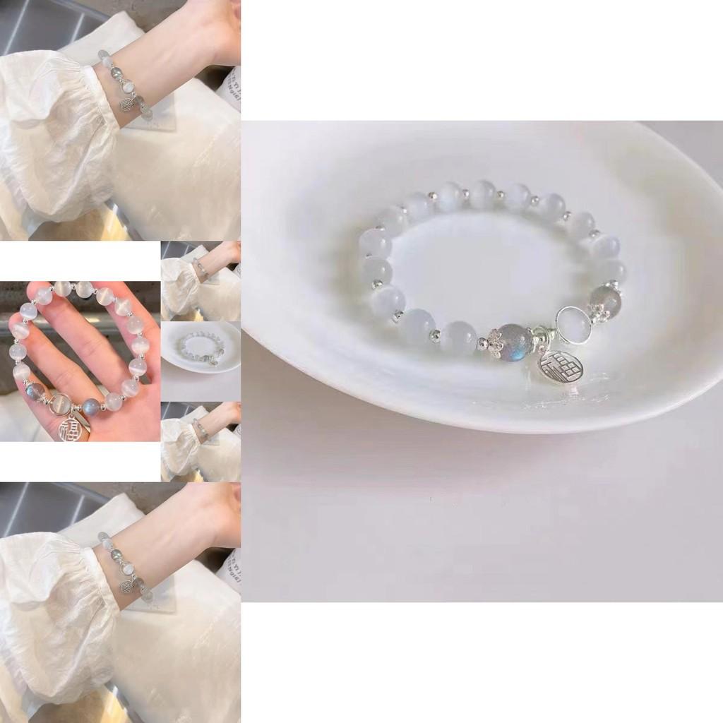 Elegant Cat's Eye Crystal Bracelet For Women Vintage Alloy Design Summer 2024