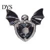 Durable Alloy Air Freshener Halloween Car Vent Clip, Metallic Skull Bat Automotive Interior Decoration Charm, Cool Auto Aroma Diffuser for Gothic