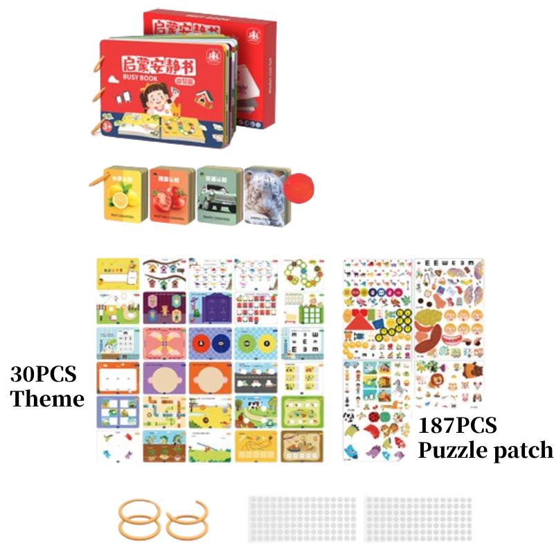 

Children Quiet Book Early Education Initiate Interaction Toy Velcro Gift Gnawing Style A