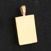 925 Sterling Silver Black Onyx Octagon Pendant Gold Plated Minimal Fine Jewelry Gift for Her