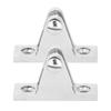 2pcs Marine Hinge Mount Bimini Top Mountain Shape Pedal Hinge Pin Boat Fitting Deck Hardware