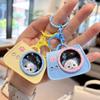 Creative Cat Space Capsule Keychain Night Light - Adorable Pet Bag Pendant Gift