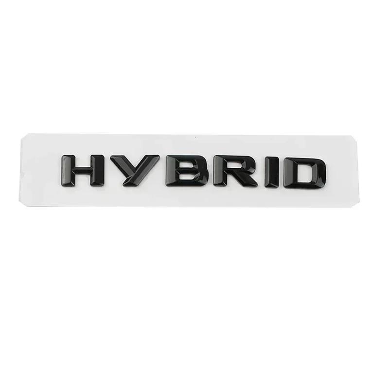 3D ABS Hybrid Letters Side Fender Rear Trunk Badge Emblem Stickers For Mercedes Benz S400 E350 GLE450 W211 W212 W163  W221 W222