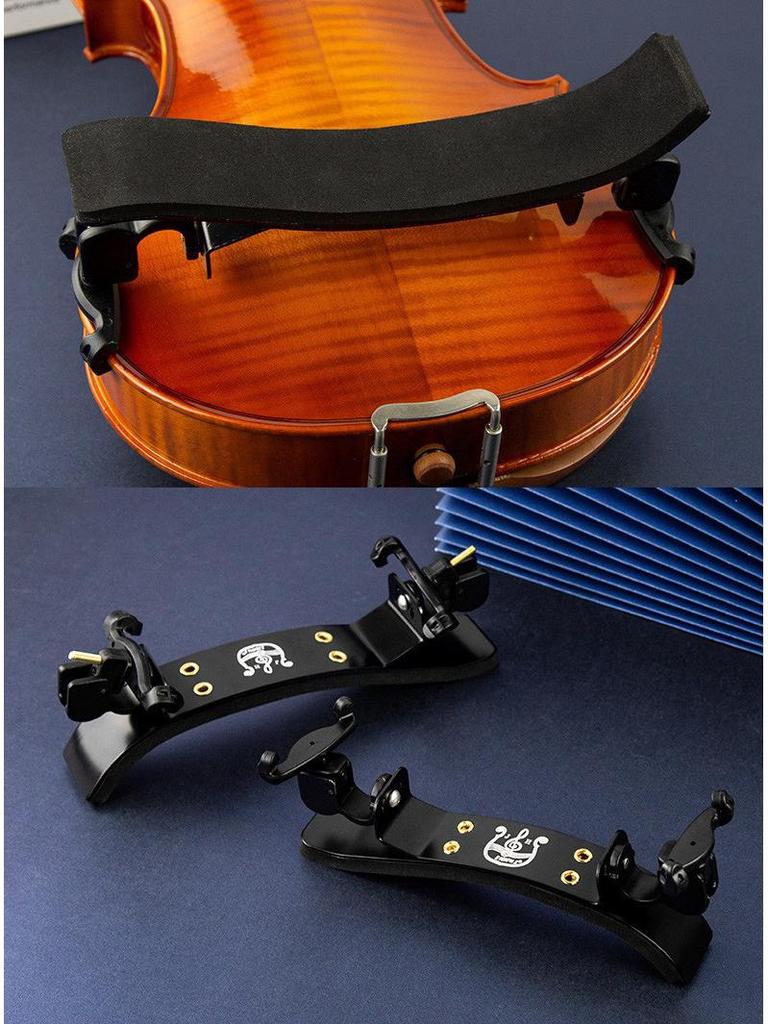 Green Beauty Adjustable Violin Shoulder Rest - Large, Load-Bearing, Kids' 4/4, 1/2, 1/4