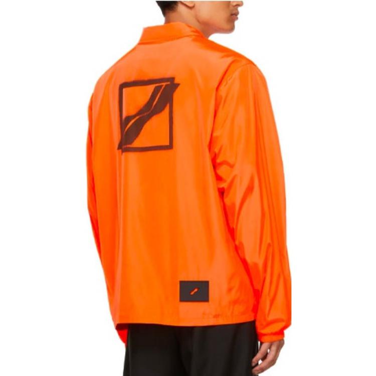 We11done Ss21 Logo Polo Long Sleeve Jacket Men jackets Orange WD-JP1-21-035-U-NO