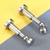 Verstellbarer magnetischer Türstopper, magnetischer Türstopper, Türhalter aus Edelstahl mit Wandleuchte;Bodenmontiert(Silber-)