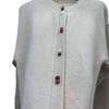 Solid color loose round neck knitted cardigan women's early spring new atmosphere new simple temperament cardigan jacket