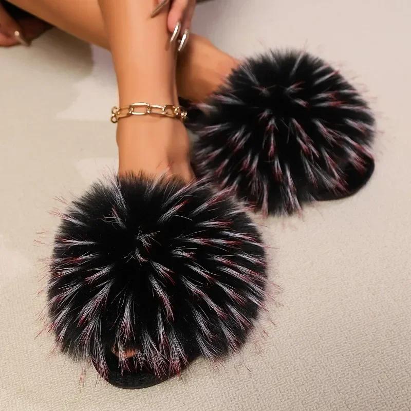 New Summer Women's Slippers Round Toe Flat Shoes for Women Outdoor Dress Platform Slides Slip On Anti-slip Sandals Shallow Shoes