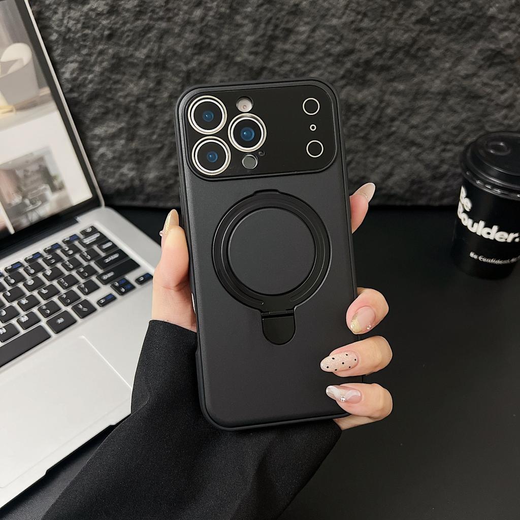 Rotate Stand Holder For Magsafe Phone Case For iPhone 17 Air 16 E 15 14 Plus 13 12 11 Pro Max Magnetic Bracket Anti-fall Cover