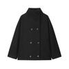 Autumn and Winter New Arrivals Women's Clothing Zr European and American Style Export Fashion Simple Versatile Double-Breasted Long-Sleeve Wool Coat